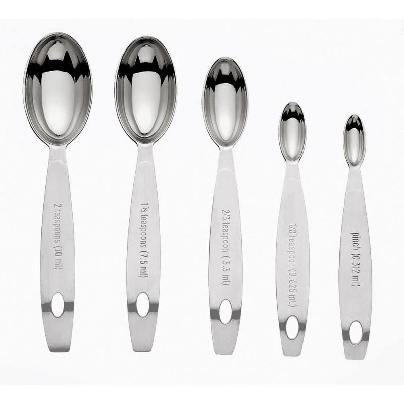 Cuisipro Odd Size Spoons 5 Piece Set Stainless Steel 1 Cuisipro Odd Size Spoons 5 Piece Set Stainless Steel