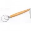 Dough Whisk Wooden Handle
