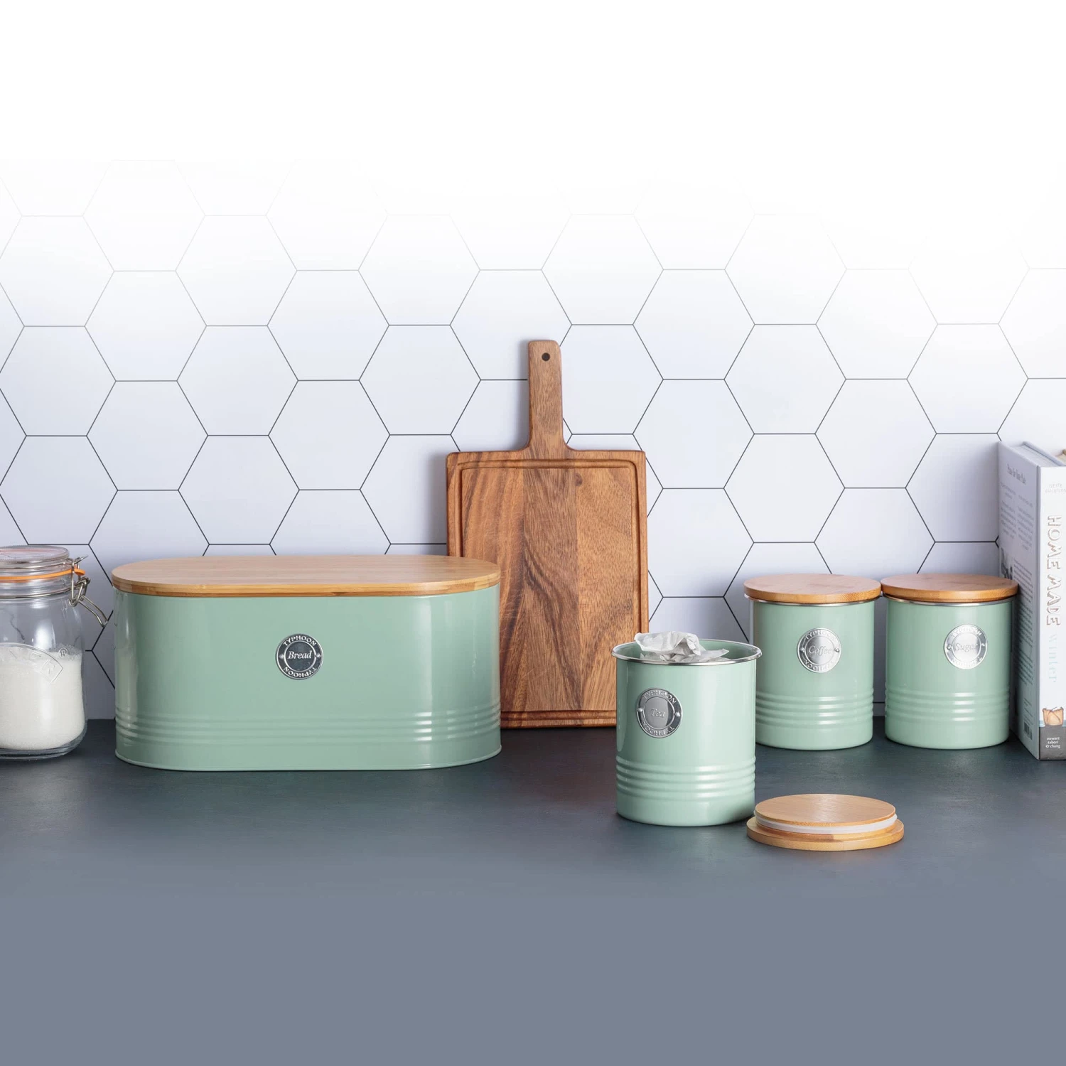 Typhoon Living Sugar Canister 1L Sage 2 Typhoon Living Sugar Canister 1L Sage - Image 2