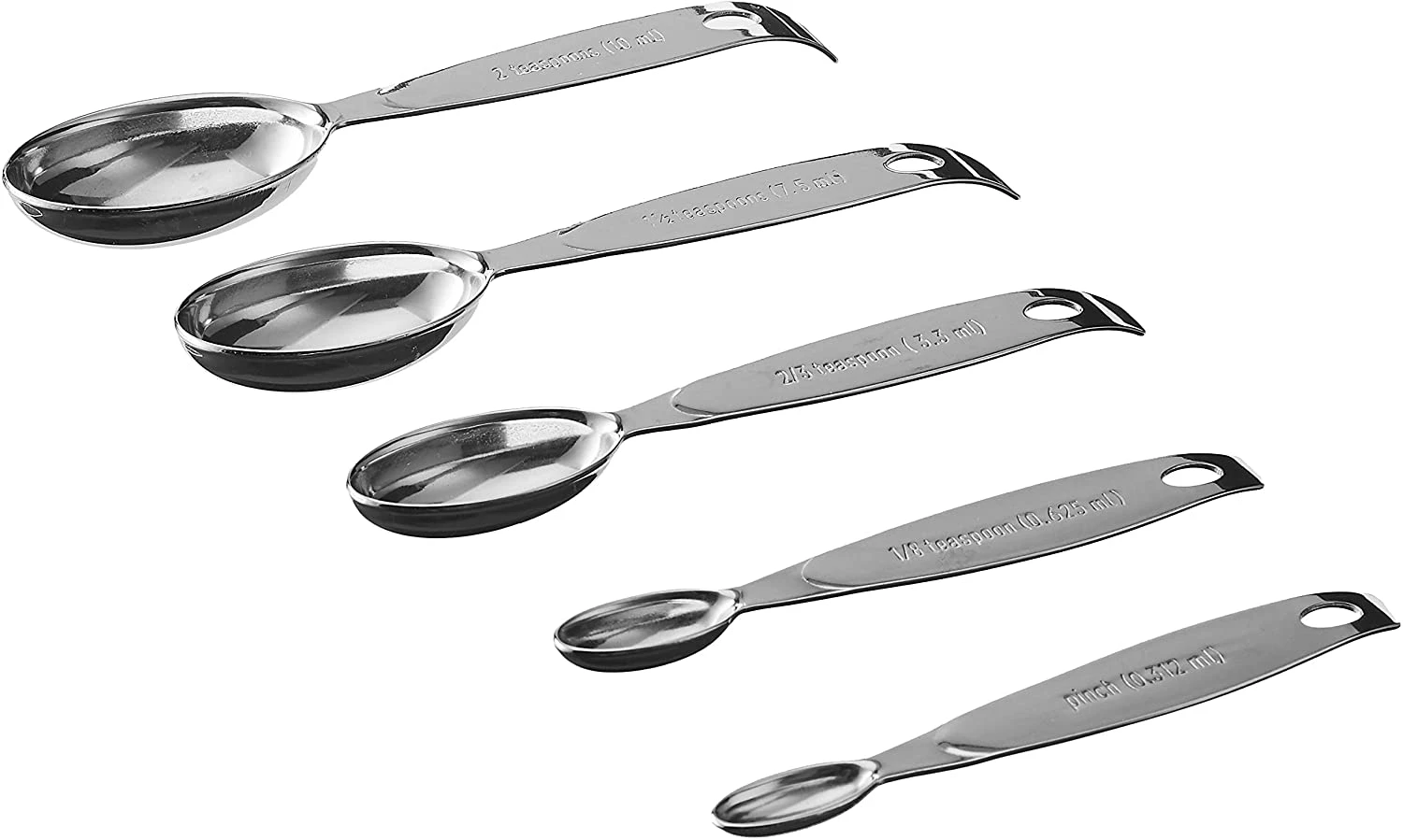 Cuisipro Odd Size Spoons 5 Piece Set Stainless Steel 3 Cuisipro Odd Size Spoons 5 Piece Set Stainless Steel - Image 3