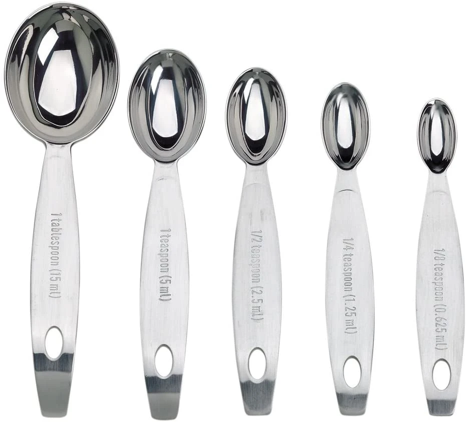 Cuisipro Measuring Spoons 5 Piece Set Stainless Steel 2 Cuisipro Measuring Spoons 5 Piece Set Stainless Steel - Image 2