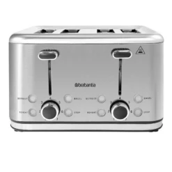 Brabantia 4 Slice Toaster Stainless Steel