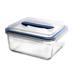 Rectangular Handy Tempered Glass Container